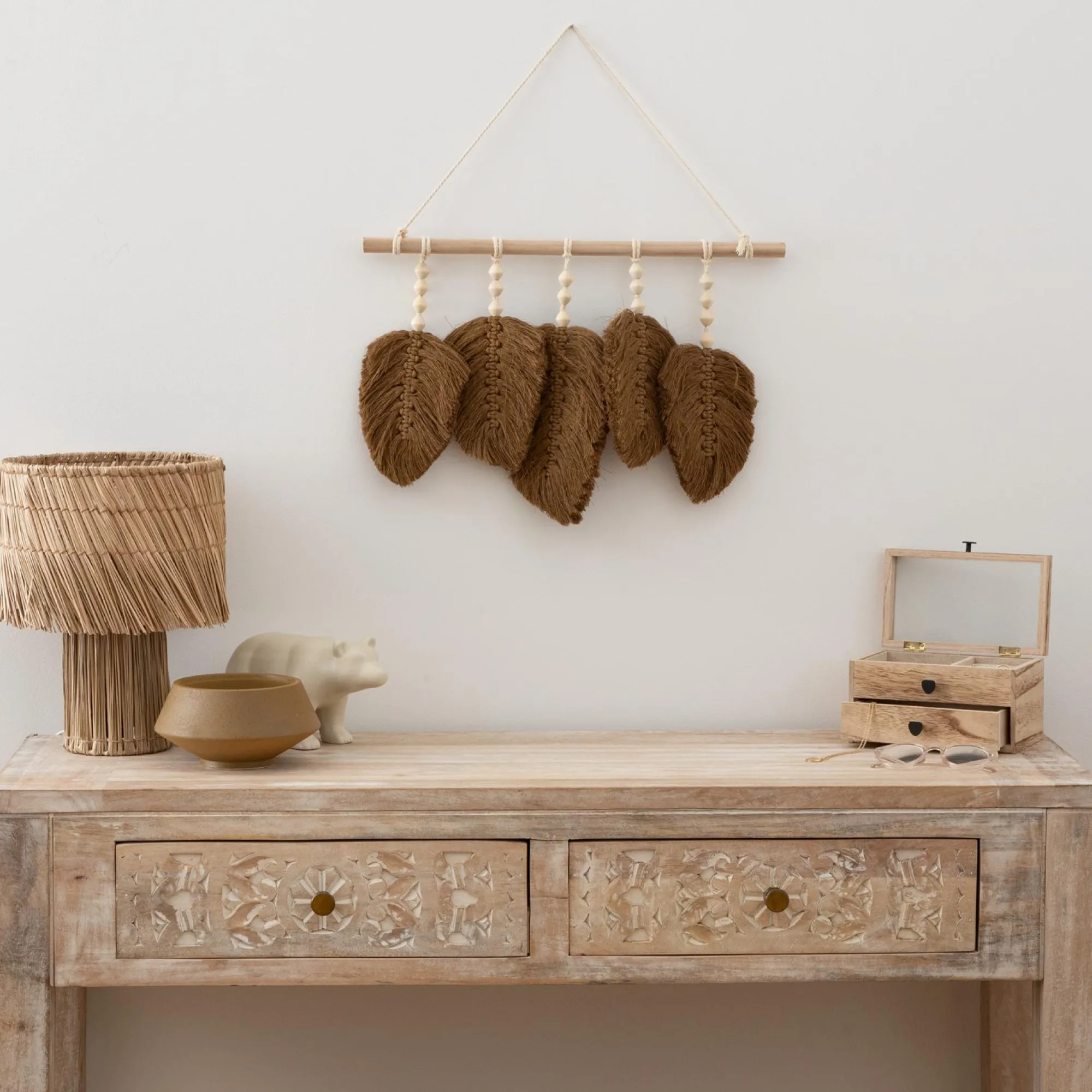 Objets Décoratifs|ATMOSPHERA Décoration murale en tissu Odina
