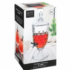 Vaisselle Et Service|Stokomani Distributeur à boisson sur pied en verre 3L