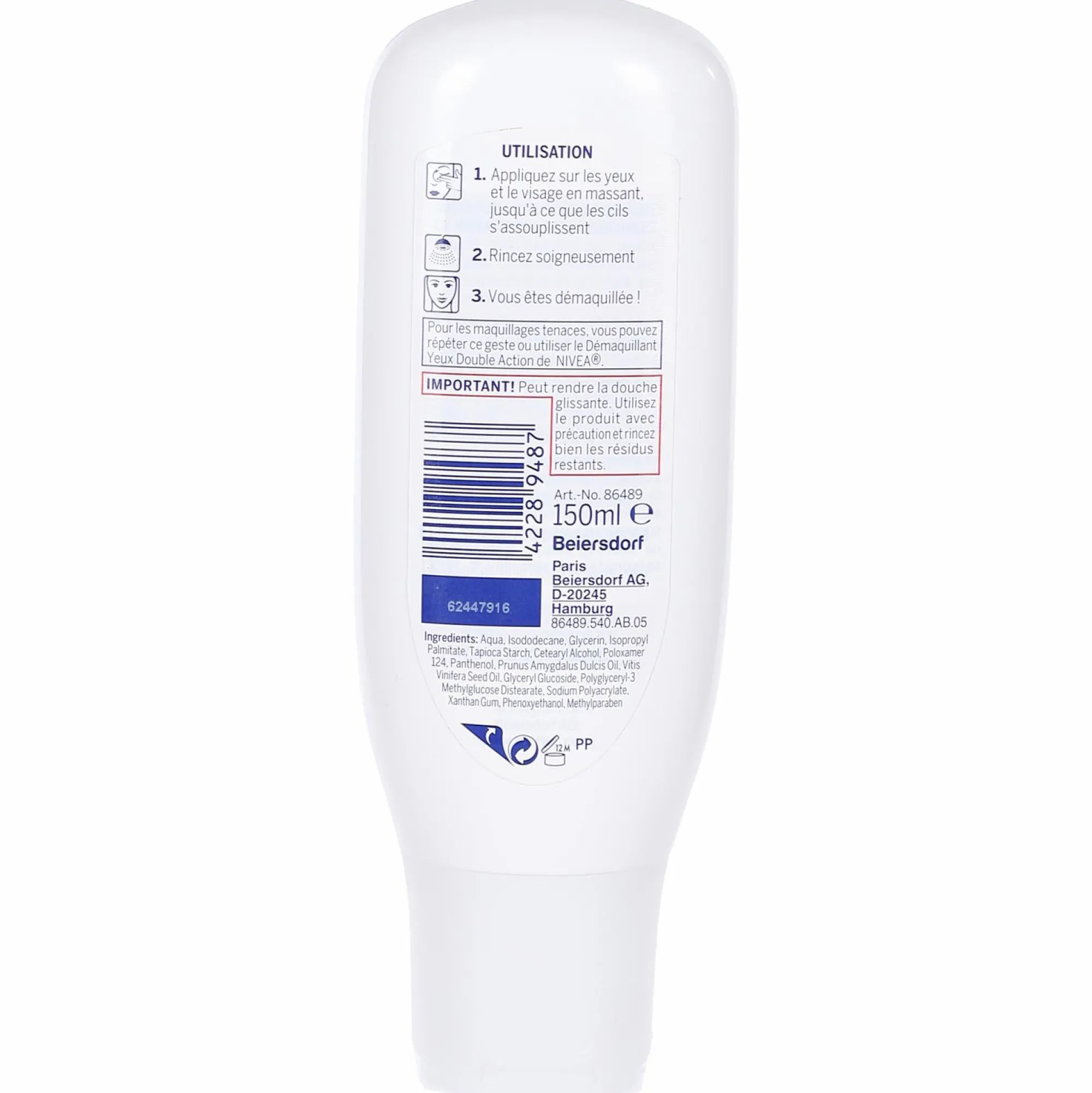 Visage|NIVEA Démaquillant sous la douche peaux sensibles