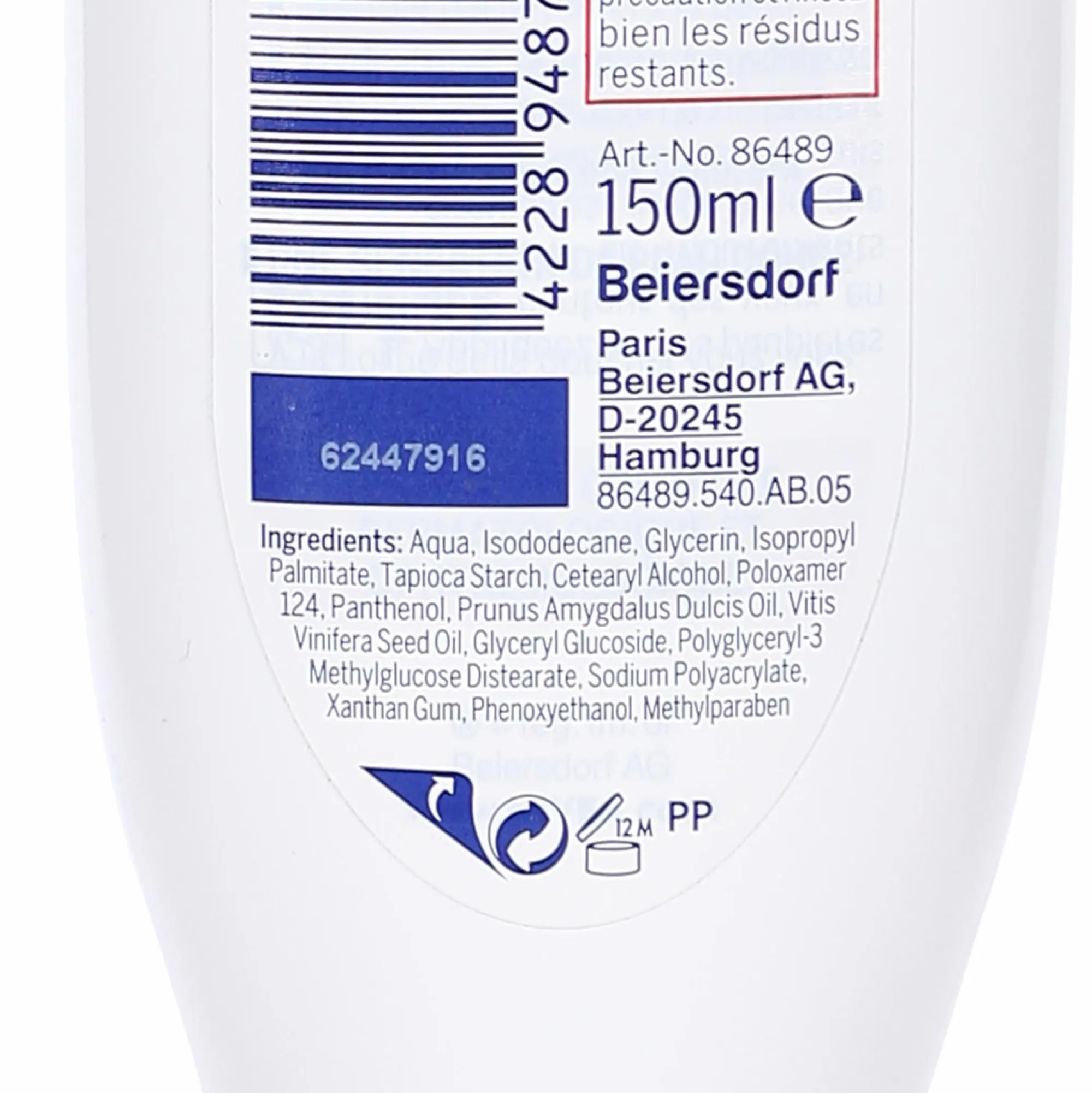 Visage|NIVEA Démaquillant sous la douche peaux sensibles