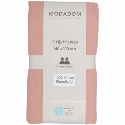 Linge De Chambre|Stokomani Drap housse 140cx190cm 100% coton