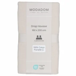 Linge De Chambre|Stokomani Drap housse 160x200cm 100% coton