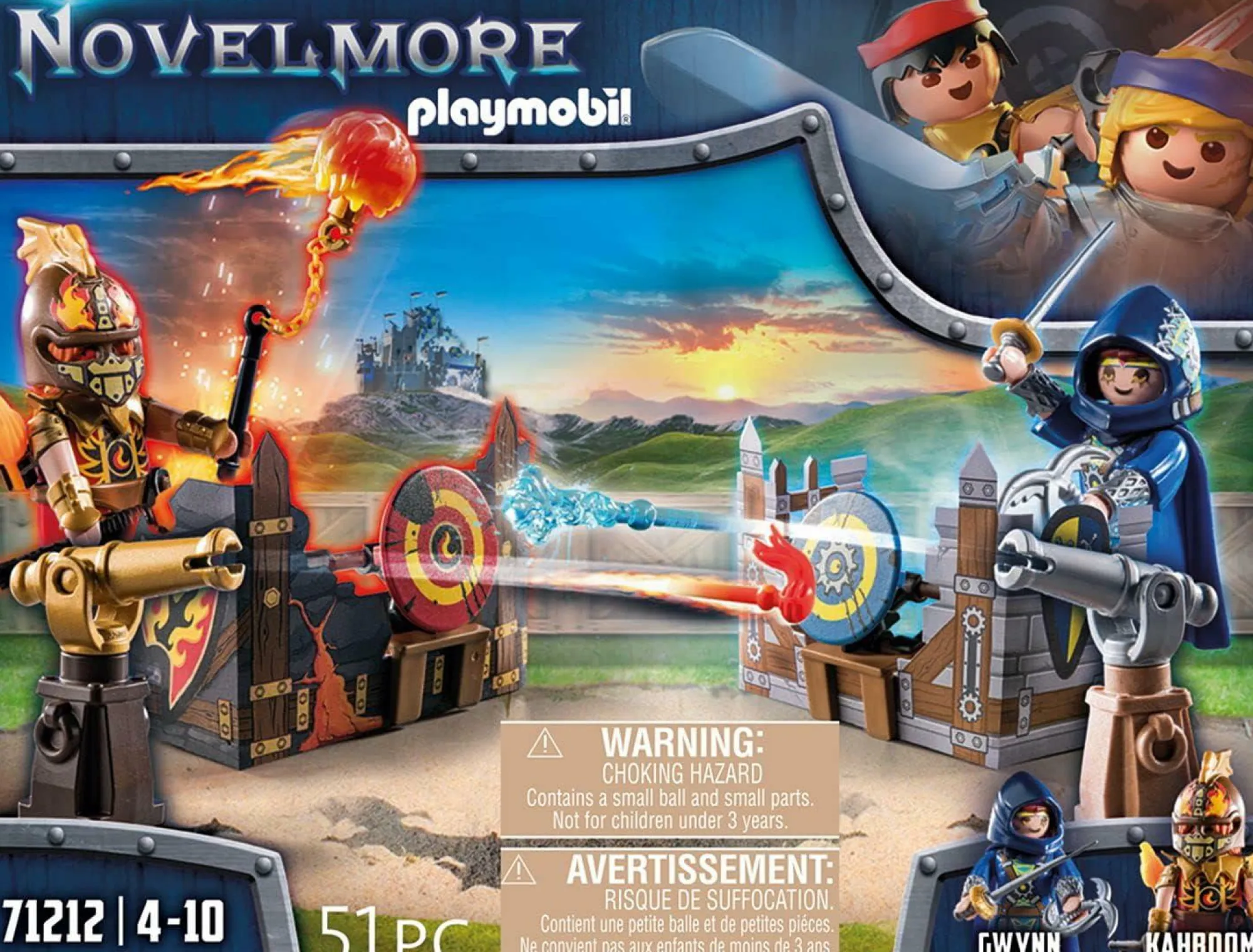 Jouet|De 2 À 4 Ans|PLAYMOBIL Duel chevalier Noverlmore et Burnham Raider