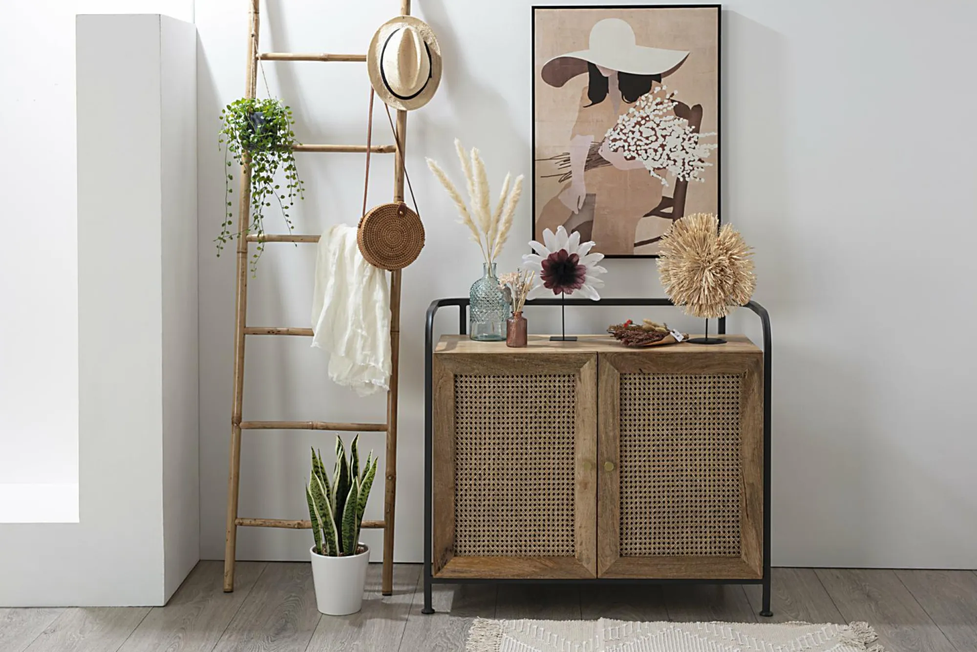 Objets Décoratifs|ATMOSPHERA Echelle décorative en bambou