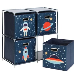 Mobilier|Rangement|Stokomani Etagère Espace 4 compartiments
