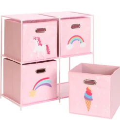 Mobilier|Rangement|Stokomani Etagère Licorne 4 compartiments