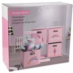 Mobilier|Rangement|Stokomani Etagère Licorne 4 compartiments