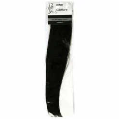 Cheveux|EXPR 1234 Extensions cheveux à clips noires 46 cm