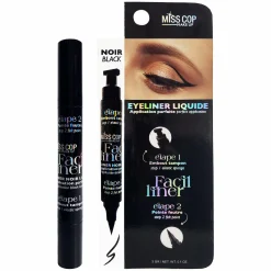 Maquillage Et Ongles|MISS COP Eyeliner liquide 2 en 1 noir