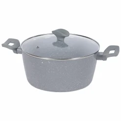 Cuisson Et Ustensiles|DELBO Faitout 24 cm marbré gris