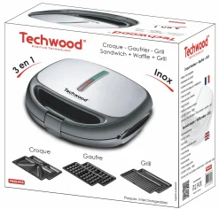 Cuisson Et Ustensiles|Petit Électroménager|TECHWOOD Gaufrier croque grill
