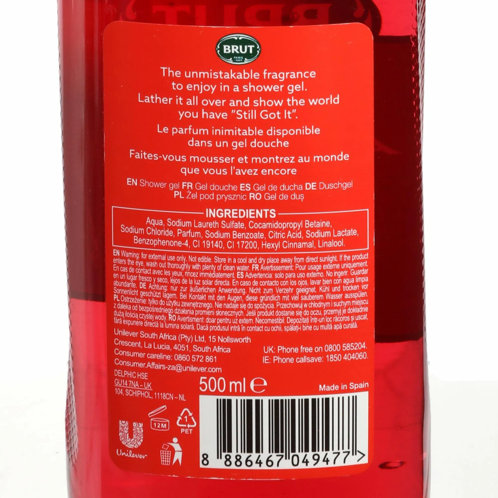 Hygiène|BRUT Gel douche 2 en 1 attraction totale