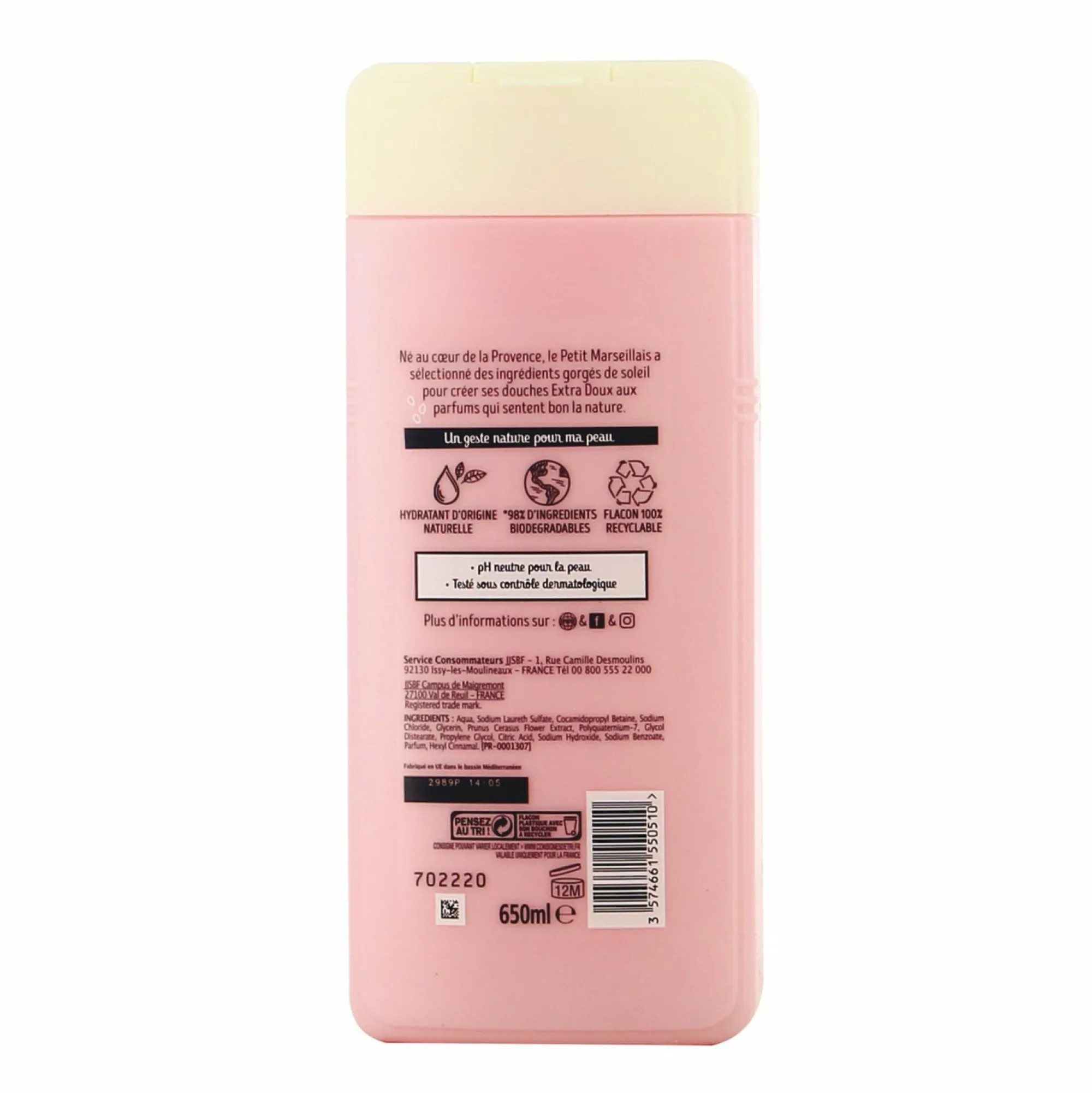 Hygiène|LE PETIT MARSEILLAIS Gel douche fleur de cerisier