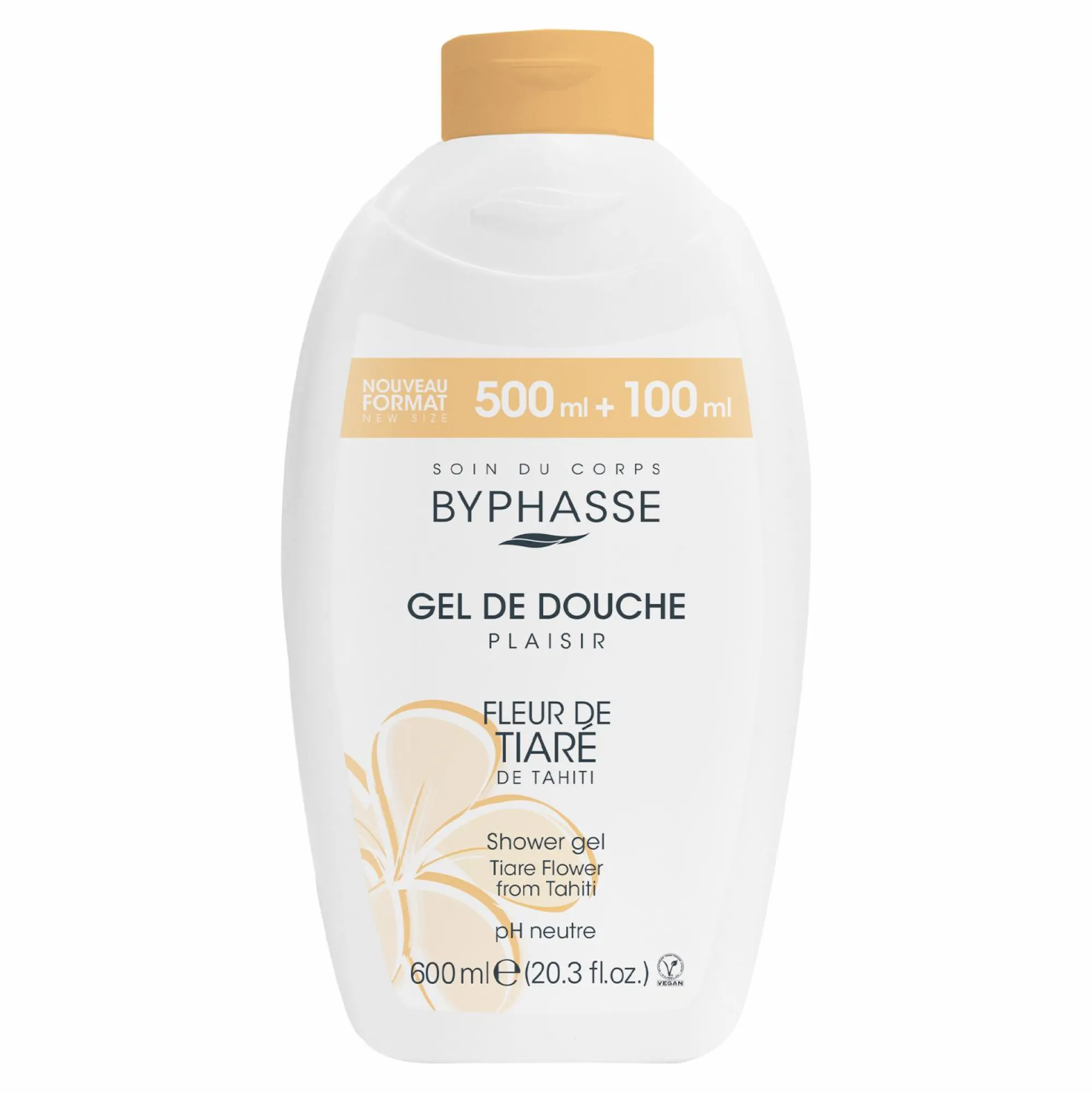 Hygiène|BYPHASSE Gel douche plaisir fleur de tiaré