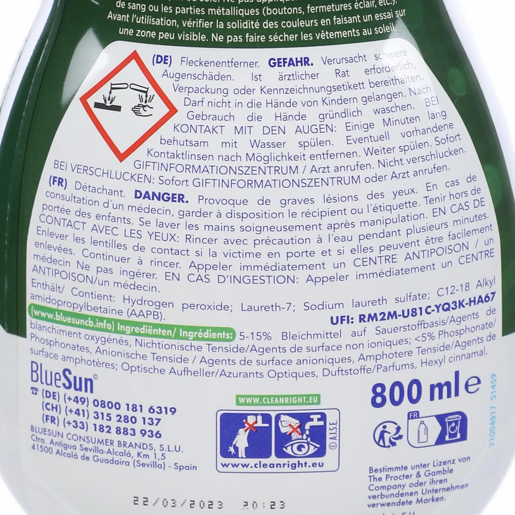 Entretien Du Linge|ARIEL Gel détachant textile blanc