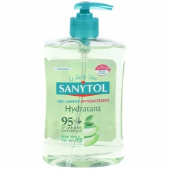 Hygiène|SANYTOL Gel lavant antibactérien hydratant aloe vera thé vert