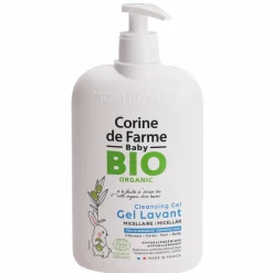 Soin Bébé|CORINE DE FARME Gel lavant micellaire cheveux et corps