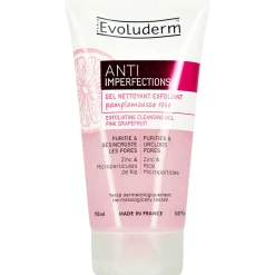 Visage|EVOLUDERM Gel nettoyant exfoliant pamplemousse rose