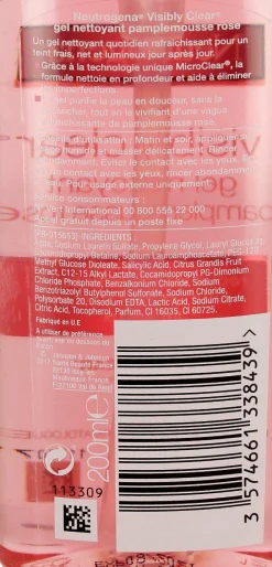 Visage|NEUTROGENA Gel nettoyant exfoliant pamplemousse rose