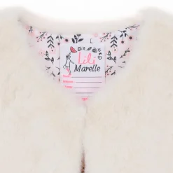 Hauts|LILI MARELLE Gilet sans manches fausse fourrure 3/6 ans Blanc