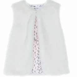 Hauts|LILI MARELLE Gilet sans manches fausse fourrure 8/12 ans Blanc