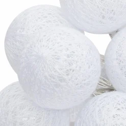 Luminaires|ATMOSPHERA Guirlande LED pile 16 boules blanches