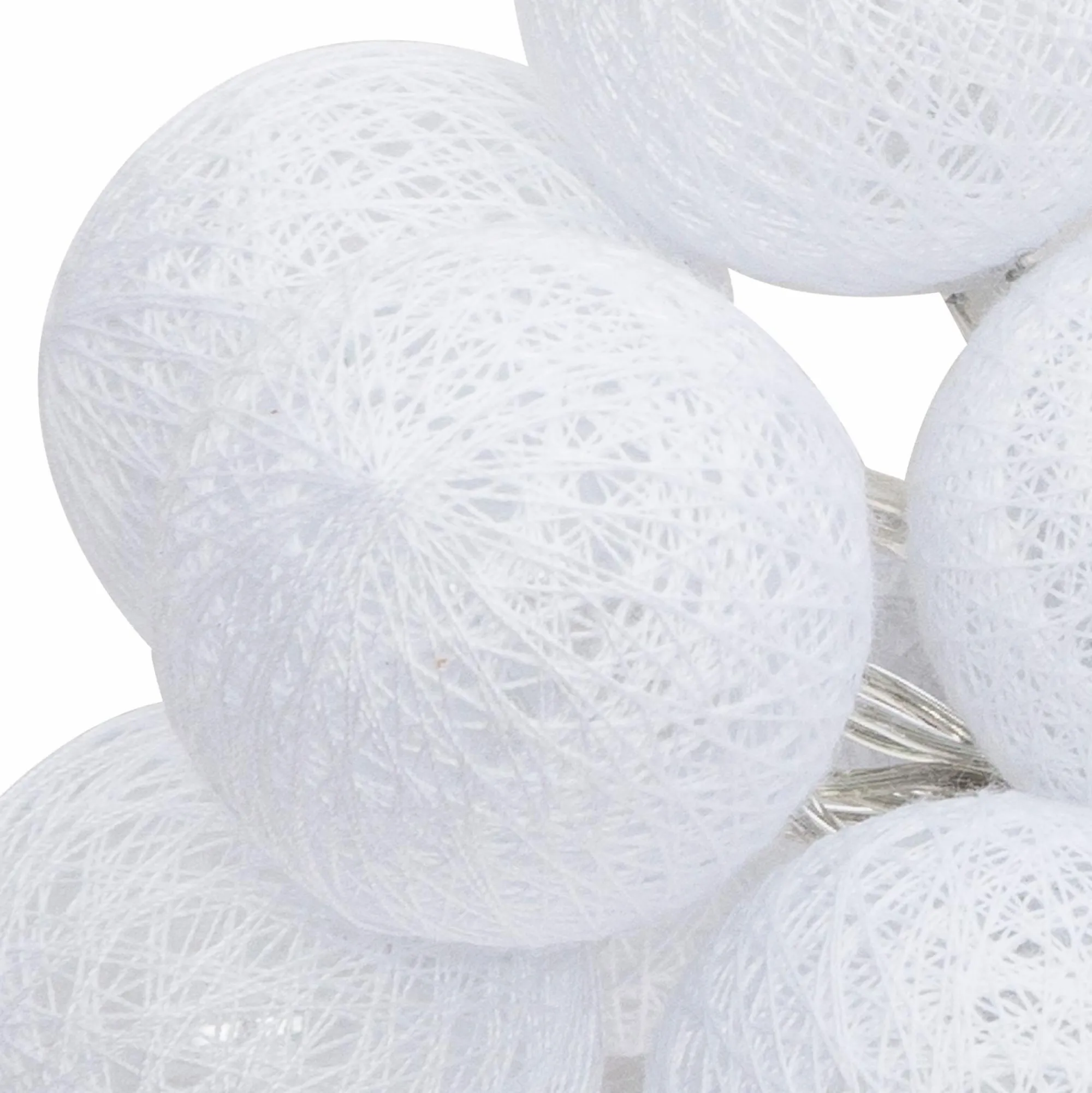 Luminaires|ATMOSPHERA Guirlande LED pile 16 boules blanches