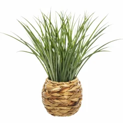 Objets Décoratifs|ATMOSPHERA Herbe en pot tressé