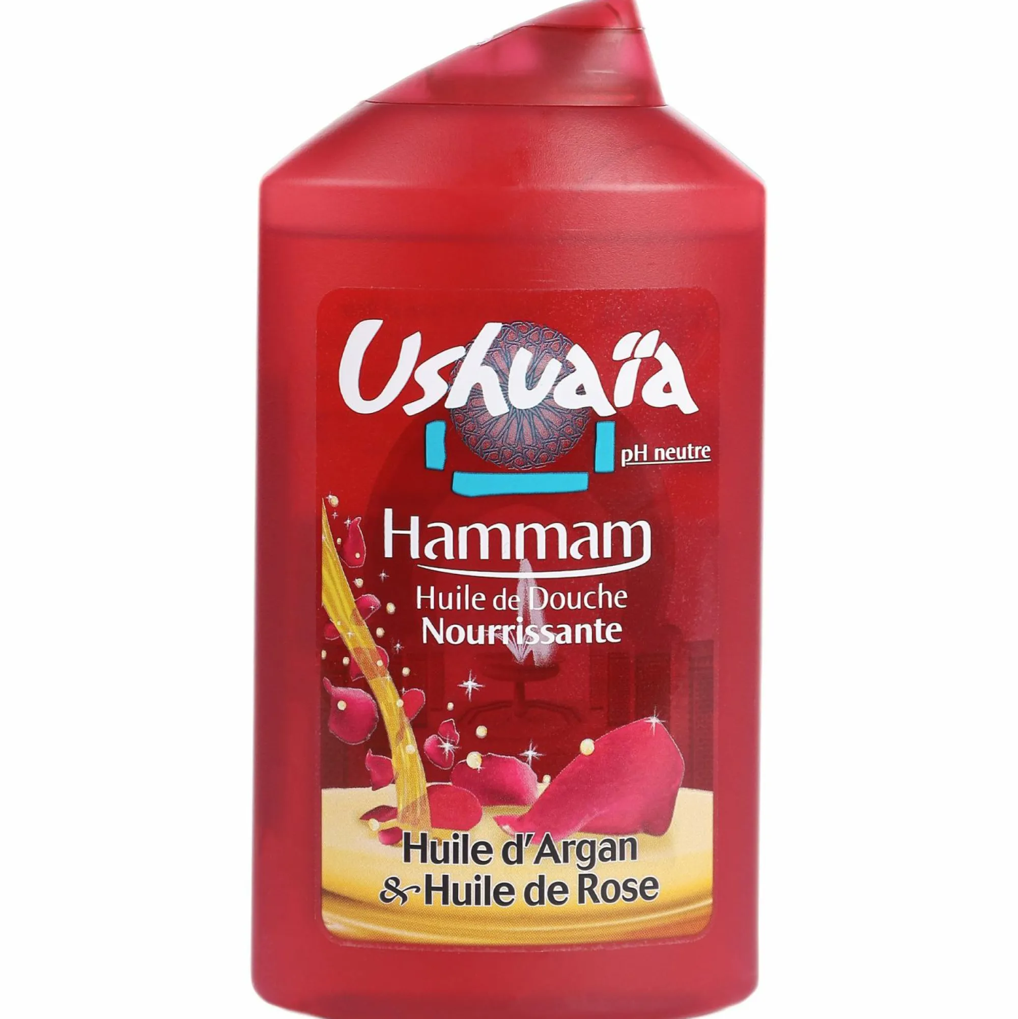 Hygiène|USHUAIA Huile de douche nourrissante à l'huile d'argan et à l'huile rose