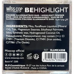 Maquillage Et Ongles|MISS COP Illuminateur Duo Be Highlight