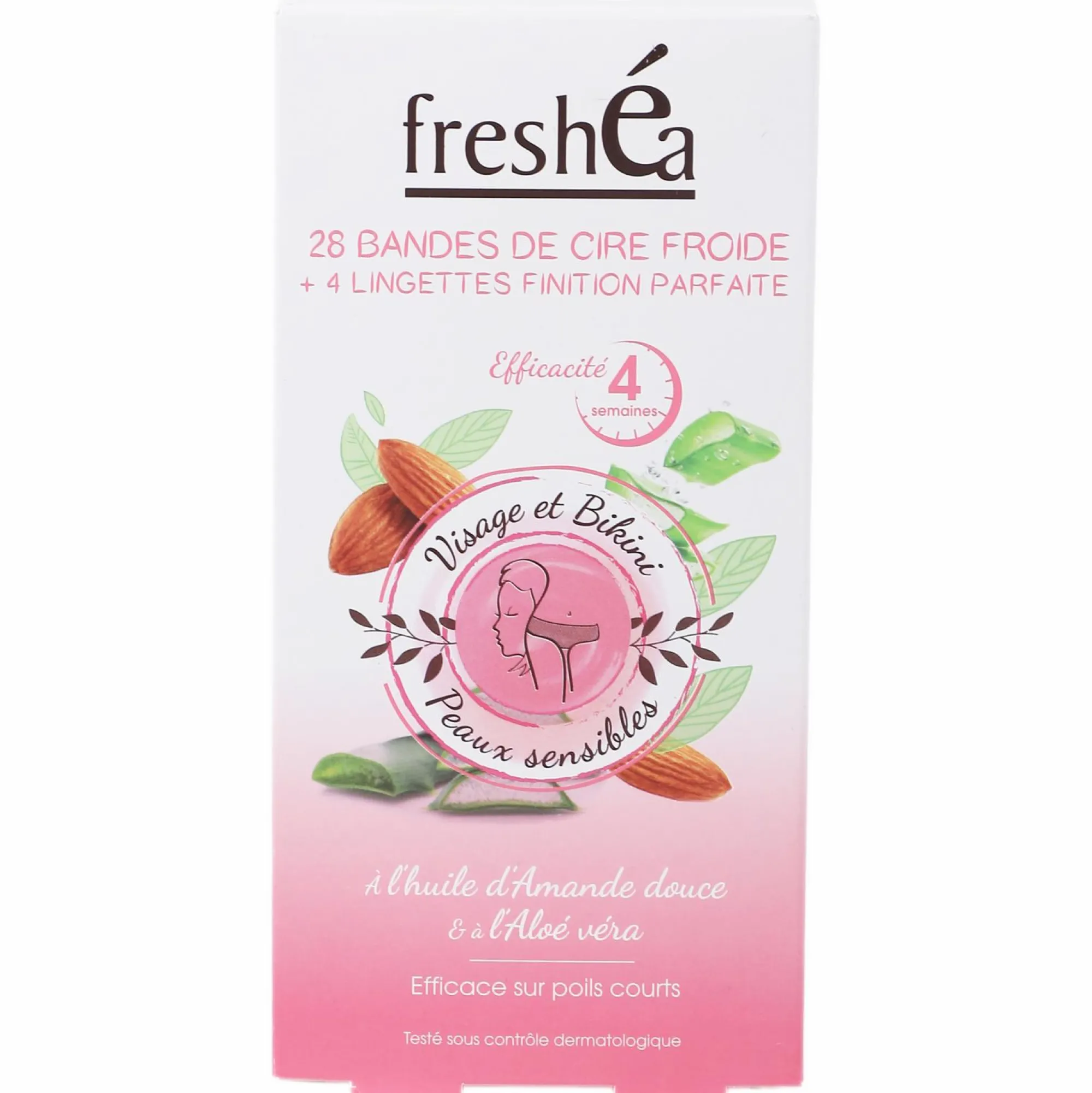 Hygiène|FRESHEA Kit de 28 bandes de cire froide