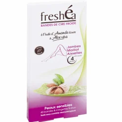 Hygiène|FRESHEA Kit de 40 bandes épilatoires pour le corps
