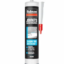 Outils De Bricolage|RUBSON Kit joint sanitaire blanc