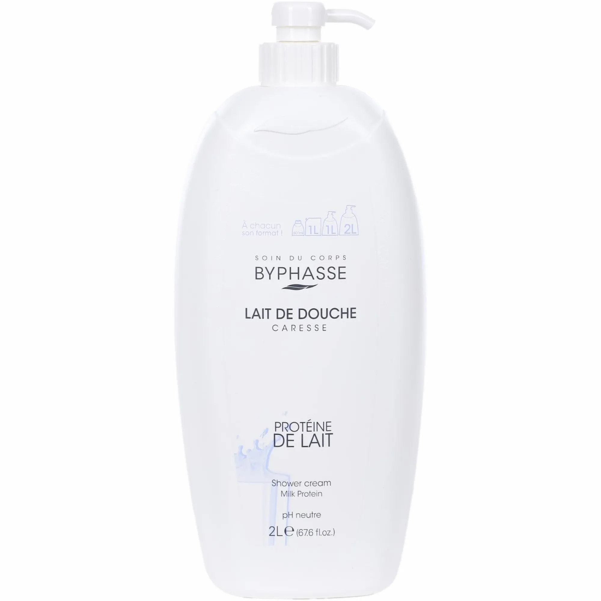 Hygiène|BYPHASSE Lait de douche caresse protéine de lait