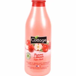 Hygiène|COTTAGE Lait douche et bain hydratant pomme d'amour