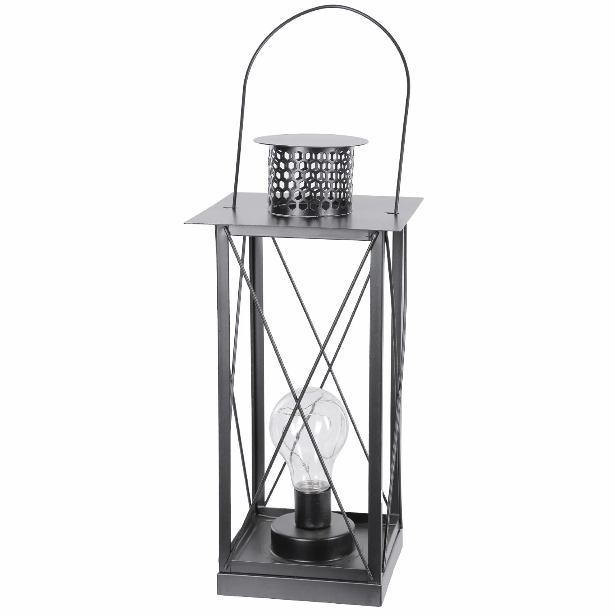 Luminaires|DECLIC HOME Lampe lanterne métal noir 8 Leds