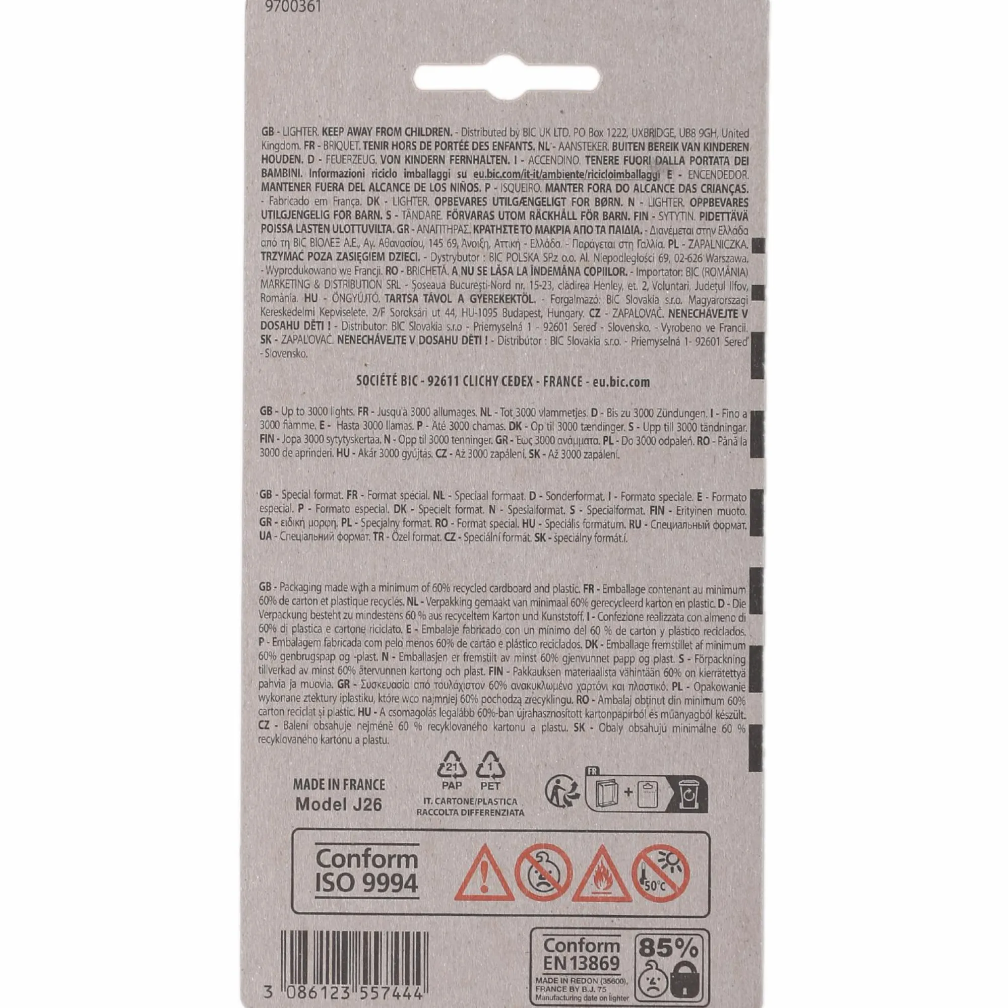 Accessoires Fumeurs|BIC Lot de 4 + 1 maxi briquets