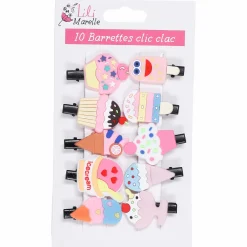 Cheveux|LILI MARELLE Lot de 10 barrettes