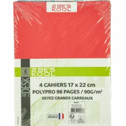 Papeterie Et Bureau|2 BE S KOOL Lot de 4 cahiers 17 X 22