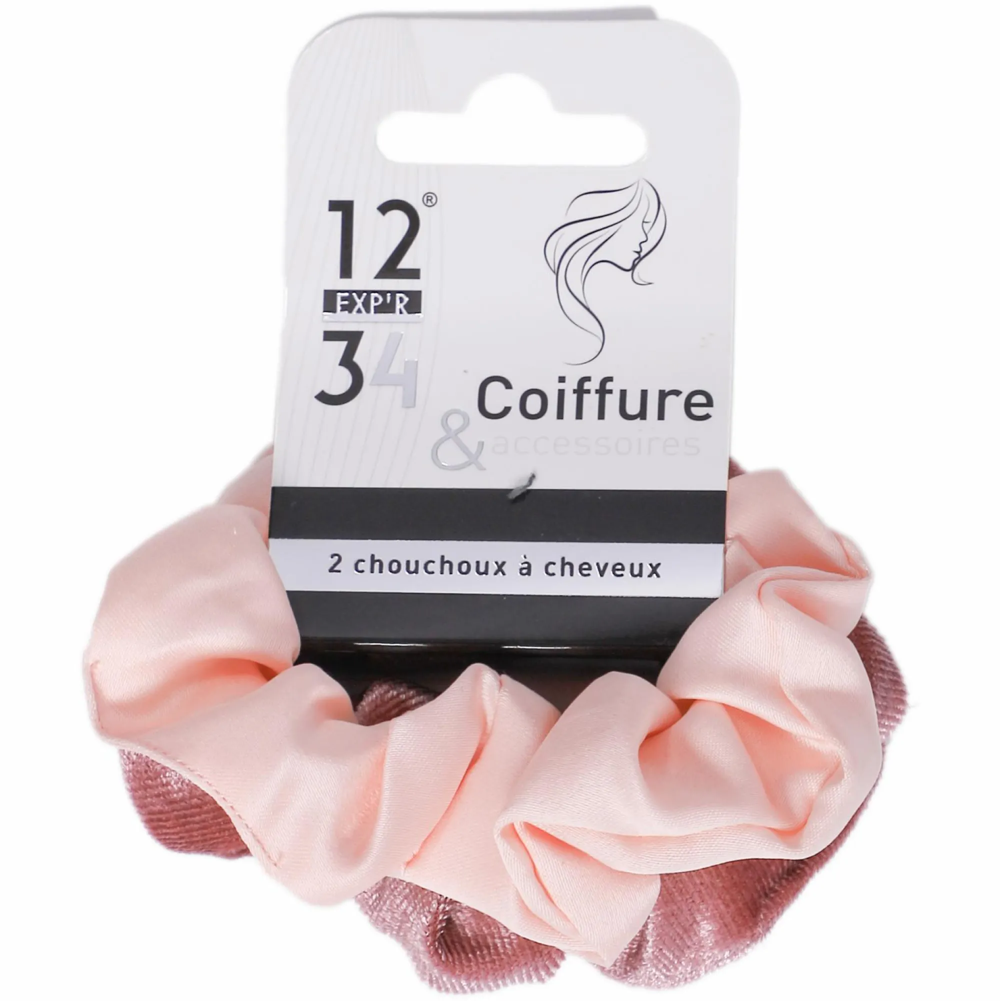 Cheveux|Stokomani Lot de 2 chouchous rose