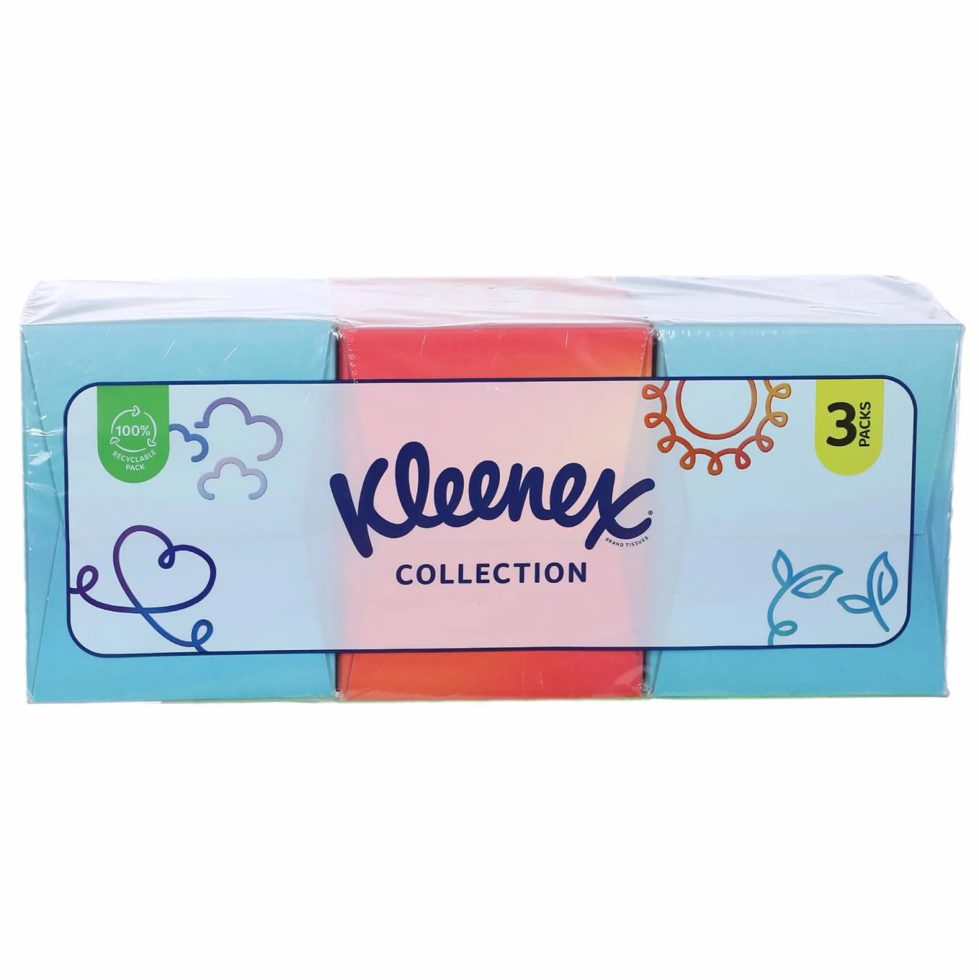 Hygiène|KLEENEX Lot de 3 cube de 48 mouchoirs