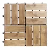 Mobilier Et Décoration De Jardin|DECLIC GARDEN Lot de 6 dalles en acacia