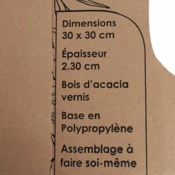 Mobilier Et Décoration De Jardin|DECLIC GARDEN Lot de 6 dalles en acacia