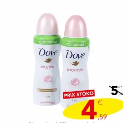 Hygiène|DOVE Lot de 2 déodorant beauty finish 48h