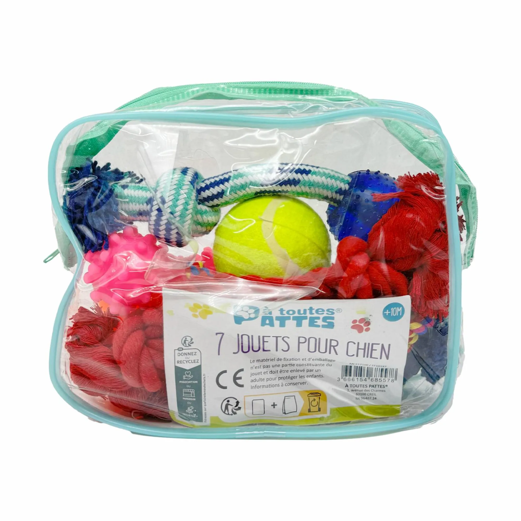 Animalerie|A TOUTES PATTES Lot de 7 jouets pour chien