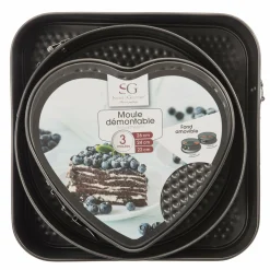 Cuisson Et Ustensiles|SECRET DE GOURMET Lot de 3 moules en métal