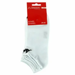 Chaussures Et Accessoires|KAPPA Lot de 5 paires de chaussettes courtes hes Blanc