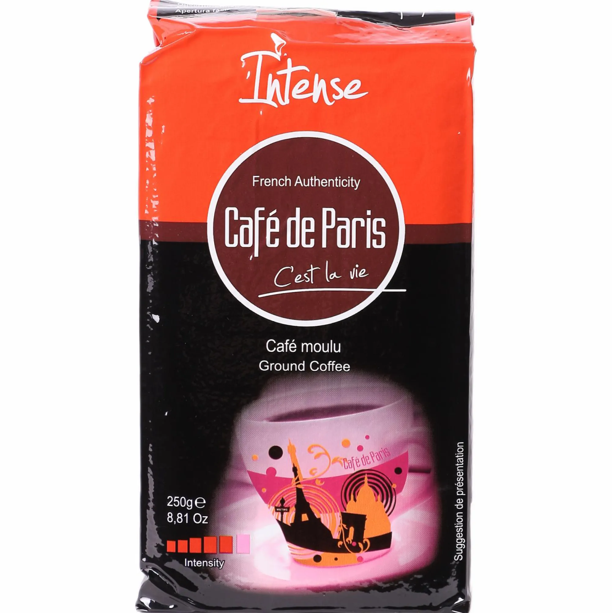 Boissons|CAFE DE PARIS LOT DE 4 PAQUETS CAFE MOULU