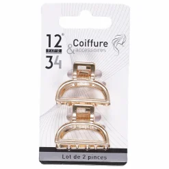 Cheveux|Stokomani Lot de 2 pinces rose gold