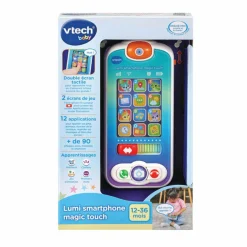 Jouet|De 0 À 24 Mois|VTECH Lumi smartphone Magic Touch
